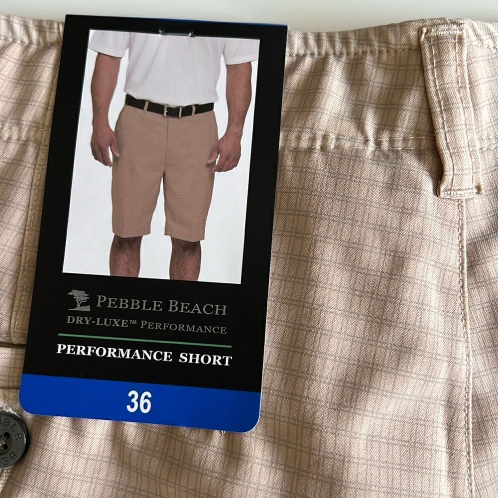 Pebble Beach Men's Dry-Luxe Performance Golf Shorts